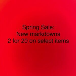Red Promotional Graphic - Spring Sale